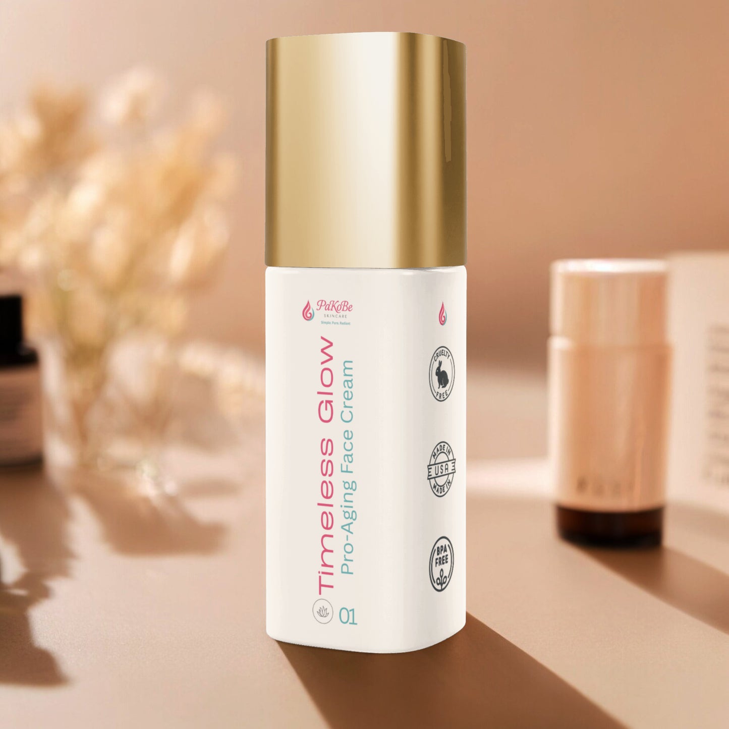 PaKoBe Timeless Glow - Pro-Aging Face Cream Gold Cap