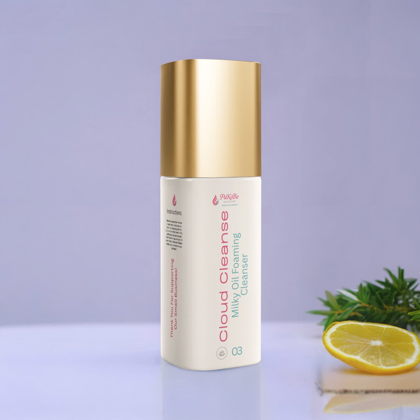 PaKoBe Cloud Cleanse โ Milky Oil Foaming Cleanser Gold Cap